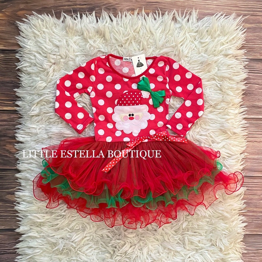 COPY - Girls Christmas Santa Tulle Dress